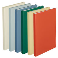 Mutual クリヤーブック ファイル 固定式ファイル フラット 厚口ポケット トップインタイプ A4 40P ライトブルー N2401-14 1冊