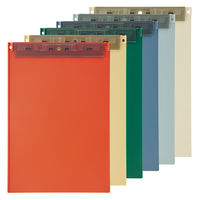 リヒトラブ Mutual 超薄型クリップボード<フック穴付> A4 テラコッタオレンジ A2067-4 1枚