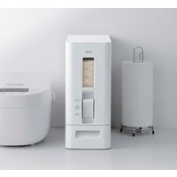 アスベル S計量米びつ6kg ホワイト A7527 1個