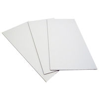 シモジマ 板ダンボール 片面白 180×90cm 5mm　4571689031402　1セット（20枚入）（直送品）