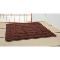 ファミリー・ライフ 7層構造ぽかぽか蓄熱ラグ 190×190cm 1900×1900mm ブラウン 04333 1枚（直送品）