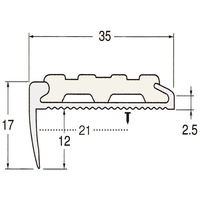 ヒナカ BIM（ビム） ノンスリップ　タイヤ付　ライトベージュ　穴あき　2000ｍｍ　1本　D112-2H-15（直送品）