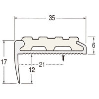 ヒナカ BIM（ビム） ノンスリップ　タイヤ付　オレンジレッド　穴あき　2000ｍｍ　1本　D113-2H-11（直送品）