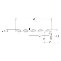 ヒナカ BIM（ビム） タイヤレスノンスリップ　シルバー　穴なし　1000ｍｍ　1本　D256-1（直送品）