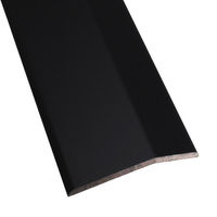 ヒナカ BIM（ビム） じゅうたん押 への字　ブラック艶消　穴あき　2000ｍｍ　1本　D311-2H（直送品）