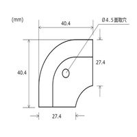 ヒナカ BIM（ビム） コーナーカバー　出隅　ミディアム　(D337用)　　1本　D317A（直送品）