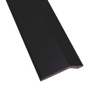 ヒナカ BIM（ビム） じゅうたん押え　への字　25巾　ブラック艶消　穴なし　2000ｍｍ　1本　D335-2（直送品）