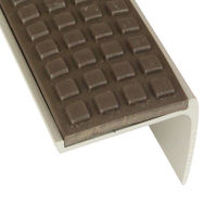 ヒナカ BIM（ビム） スリムノンスリップ　スクエア　ダークブラウン　穴あき　1000ｍｍ　1本　D35AS-1H-02（直送品）