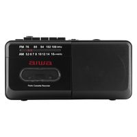 アイワマーケティングジャパン ラジオカセットプレーヤー ラジカセ 電池式 AM/FM(ワイドFM) GAA4-RCP0004(BK) 1台