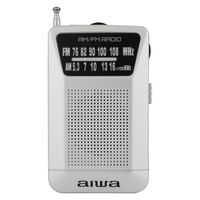 アイワマーケティングジャパン ラジオ ポータブルポケット型 電池式 AM/FM(ワイドFM対応) GAA4-PPR0001(SV) 1台