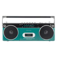 aiwa(アイワ) ラジオカセットプレーヤー ステレオスピーカー マイク対応 Bluetooth受信 GAA4-RCP0002(GN) 1台