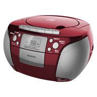 アイワマーケティングジャパン CDラジカセ ステレオスピーカー AM/FM(ワイドFM対応) GAA4-CRC0001(RD) 1台