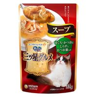 銀のスプーン 三ツ星グルメ スープ まぐろ・かつおにしらすとかつお節入 35g 4袋 キャットフード パウチ