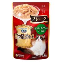 銀のスプーン 三ツ星グルメ フレーク ささみ・まぐろ入りかつお 35g 4袋 キャットフード パウチ