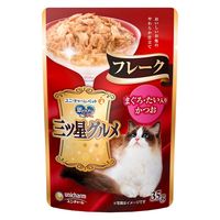 銀のスプーン 三ツ星グルメ フレーク まぐろ・たい入りかつお 35g 4袋 キャットフード パウチ