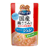 グランデリ ジュレ 成犬用 鶏ささみ緑黄色野菜入り 低脂肪 国産 80g 4袋 ドッグフード パウチ