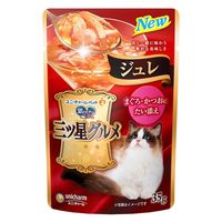 銀のスプーン 三ツ星グルメ ジュレ まぐろ・かつおにたい添え 35g 4袋 キャットフード パウチ
