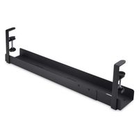 Startech.com ケーブル配線トレー クランプ式 長さ調節可能 工具不要 ブラック 配線隠し CALB-DESK-CABLE-TRAY 1個