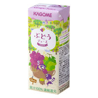 カゴメ 果汁100％ぶどうジュース 200ml 1セット（48本）【紙パック】 オリジナル