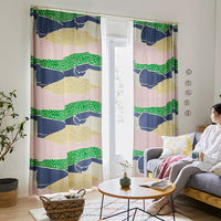 【軒先渡し】スミノエ DESIGN LIFE edi15 スミノエ カーテン クジラボヤージュ ピンク 4549781321981 1枚（直送品）