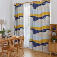 【軒先渡し】スミノエ DESIGN LIFE edi15 スミノエ カーテン クジラボヤージュ ブルー 4549781322001 1枚（直送品）