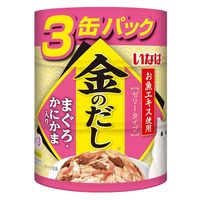 いなば 金のだし まぐろ・かにかま入り（65g×3缶）1セット（1個×3）キャットフード