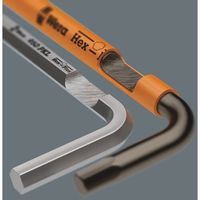 Wera Werk 950/9 ヘックスプラス マルチカラーインペリアル3 Lキーセット、 ブラックレーザー 022641 1セット（直送品）