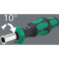 Wera Werk 838 RA S ラチェット機能付き差替式ビットホルダー 6.35mm 051492 1本 657-8409（直送品）