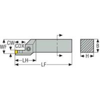セコ・ツールズ・ジャパン セコ 旋削 MDTホルダー CFIL2525M04R230140 1個 489-9276（直送品）