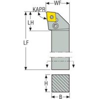 セコ・ツールズ・ジャパン セコ 旋削 ISO標準ホルダー PCLNL2525M12 1個 489-6115（直送品）
