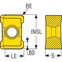 セコ フライス サイドカッター335.18/25用インサート F40M LNKT050431PPTR1C-M06 1セット(10個)（直送品）