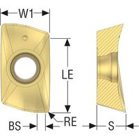 セコ・ツールズ・ジャパン セコ フライス ターボカッター用インサート MS2050 XOEX120408R-M07 1セット(10個)（直送品）