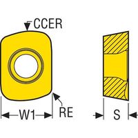 セコ・ツールズ・ジャパン セコ フライス 金型用インサート MP3000 LPKT09T420TR-M13 1セット(10個)（直送品）