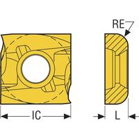 セコ フライス サイドカッター335.19用インサート F40M SNHQ120550FER2-M07 1セット(10個)（直送品）