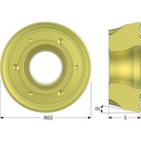 セコ・ツールズ・ジャパン セコ フライス 金型用インサート MS2500 RPKT1605M0T-6-M18 1セット(10個)（直送品）