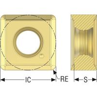 セコ・ツールズ・ジャパン セコ フライス その他インサート F40M SNGU130612EN-ME10 1セット(10個)（直送品）