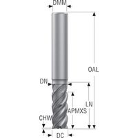 セコ・ツールズ・ジャパン セコ JABRO Solid2 エンドミル JS754160E2C.0Z4-HXT 1本 472-9687（直送品）