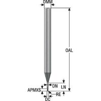 セコ・ツールズ・ジャパン セコ JABRO 小径エンドミル JME542015G3R015.0Z2-SIRA 1本 486-1180（直送品）