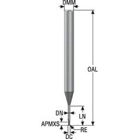 セコ・ツールズ・ジャパン セコ JABRO 小径エンドミル JME542020G5R015.0Z2-SIRA 1本 486-7561（直送品）