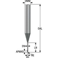セコ・ツールズ・ジャパン セコ JABRO 小径エンドミル JME562030G5R015.0Z2-SIRA 1本 486-2787（直送品）