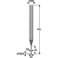 セコ・ツールズ・ジャパン セコ JABRO 小径エンドミル JMB542020G6B.0Z2-SIRA 1本 486-7547（直送品）