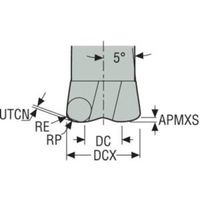 セコ・ツールズ・ジャパン セコ JABRO FHMエンドミル JHF980060G2H.0Z4-MEGA 1本 486-1202（直送品）
