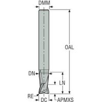 セコ・ツールズ・ジャパン セコ JABRO トルネードエンドミル JH142080E2R100.0Z5-HXT 1本 488-6254（直送品）