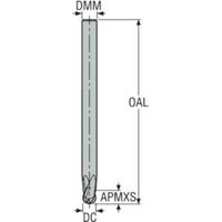 セコ・ツールズ・ジャパン セコ JABRO トルネードエンドミル JH112080D4B.0Z2-HXT 1本 487-7056（直送品）