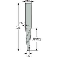 セコ・ツールズ・ジャパン セコ JABRO VHMテーパーエンドミル ボールエンドミル HK150-080-MEGA 1本 488-6247（直送品）