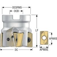 セコ・ツールズ・ジャパン セコ フライス ダブルターボミル R220.64 カッター R220.64-0040-ZO16-4A 1個（直送品）