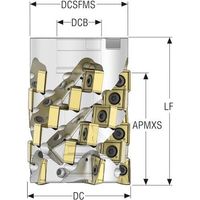 セコ・ツールズ・ジャパン セコ フライス その他 カッター R220.82-0080-068-SNXO16.5A 1個 490-5145（直送品）