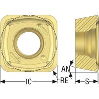 セコ・ツールズ・ジャパン セコ フライス 金型用インサート MP3000 SPKT10T317TN-MD12 1セット(10個)（直送品）