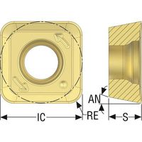 セコ・ツールズ・ジャパン セコ フライス 金型用インサート MP2501 SPKT10T317TN-M10 1セット(10個)（直送品）