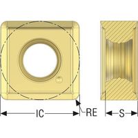 セコ・ツールズ・ジャパン セコ フライス その他インサート F40M SNXU130612TN-M12 1セット(10個) 486-7768（直送品）